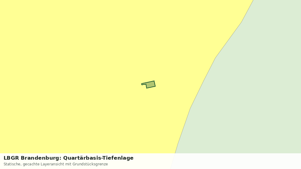 Statische Kartenansicht: LBGR Brandenburg: Quartärbasis-Tiefenlage