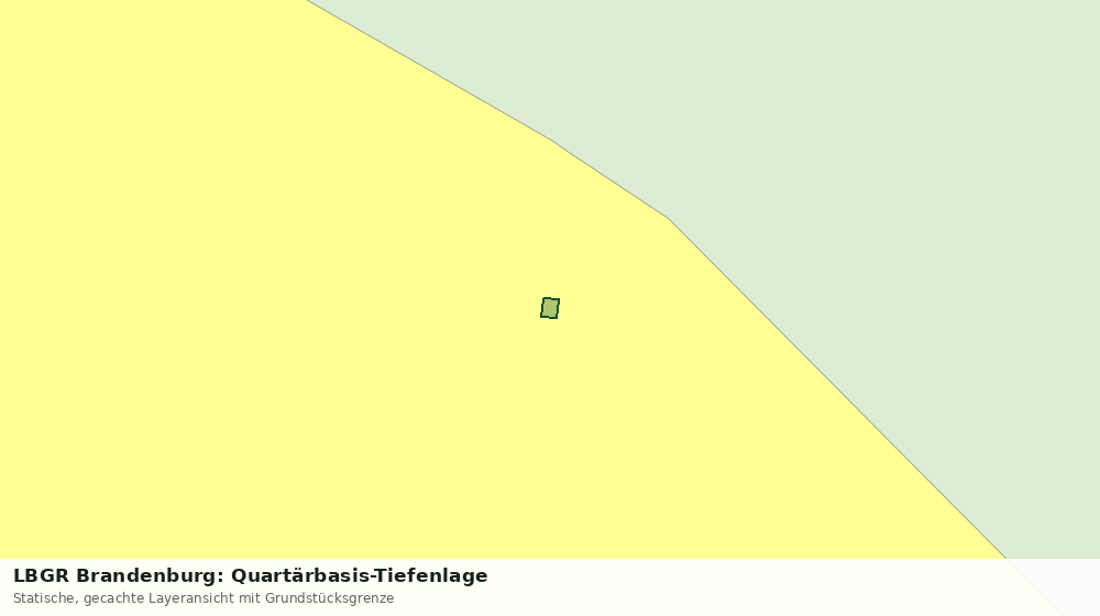 Statische Kartenansicht: LBGR Brandenburg: Quartärbasis-Tiefenlage