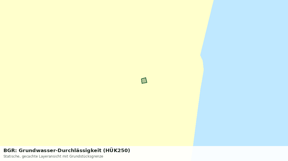 Statische Kartenansicht: BGR: Grundwasser-Durchlässigkeit (HÜK250)