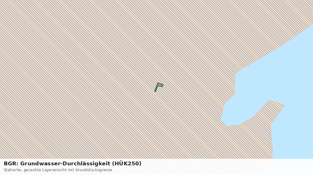 Statische Kartenansicht: BGR: Grundwasser-Durchlässigkeit (HÜK250)