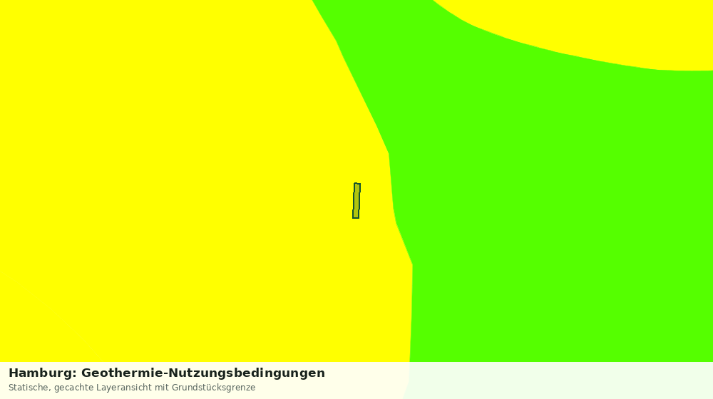 Statische Kartenansicht: Hamburg: Geothermie-Nutzungsbedingungen