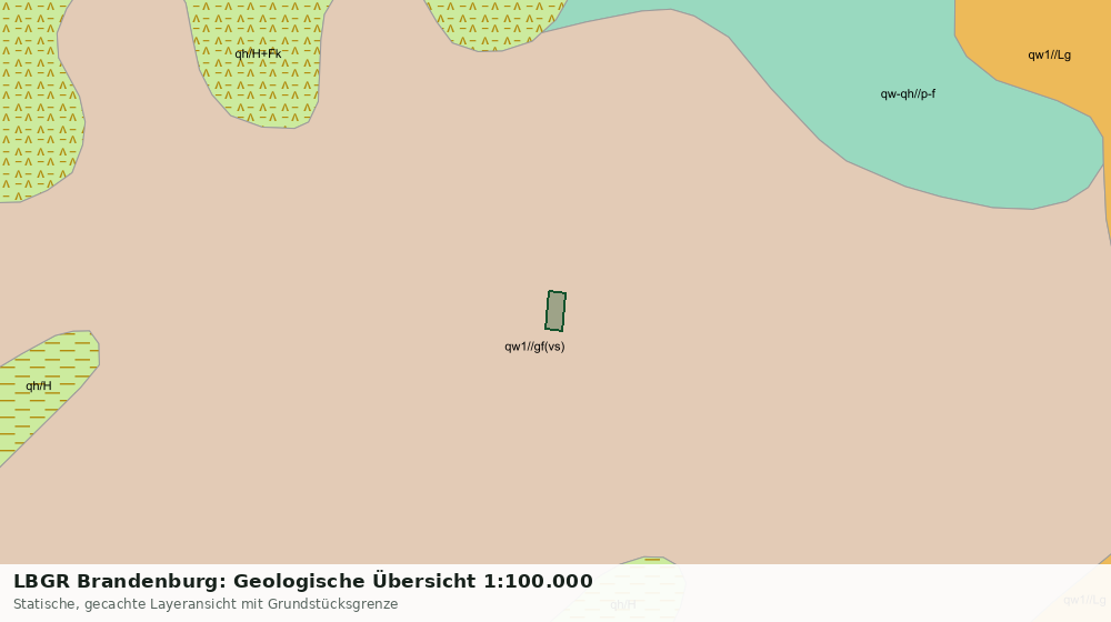 Statische Kartenansicht: LBGR Brandenburg: Geologische Übersicht 1:100.000