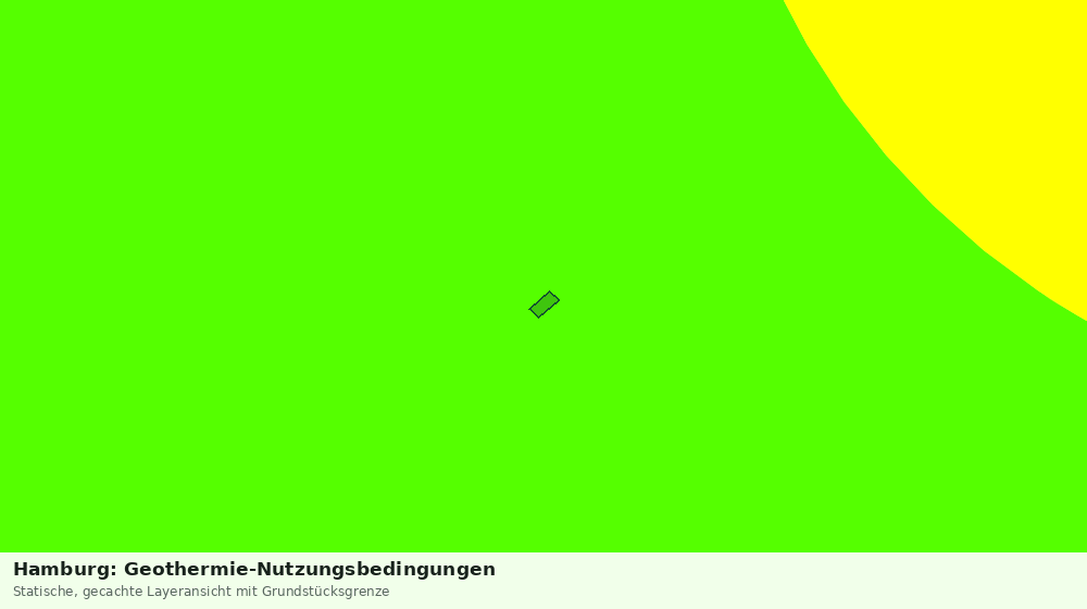 Statische Kartenansicht: Hamburg: Geothermie-Nutzungsbedingungen
