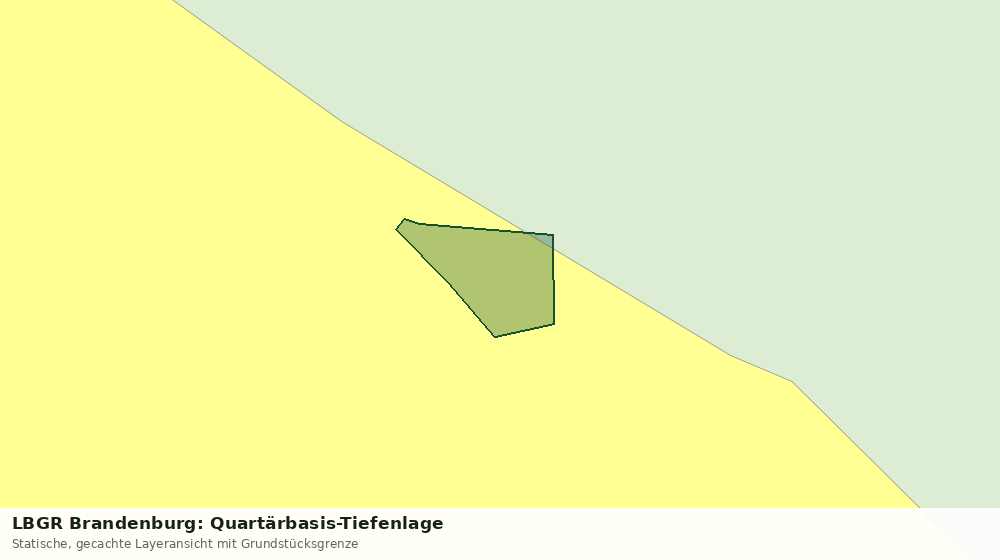 Statische Kartenansicht: LBGR Brandenburg: Quartärbasis-Tiefenlage
