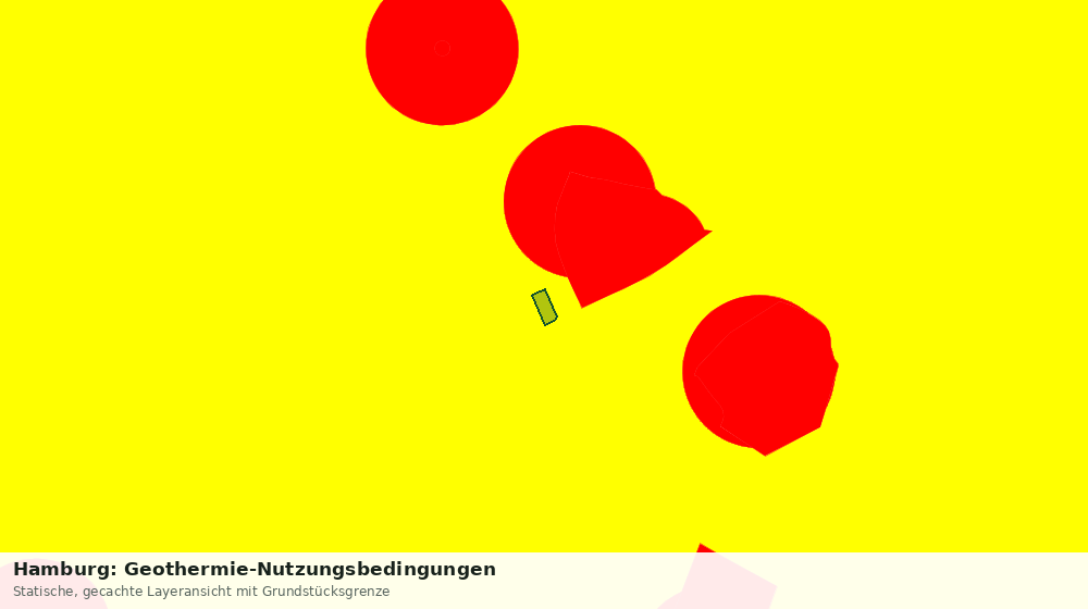 Statische Kartenansicht: Hamburg: Geothermie-Nutzungsbedingungen