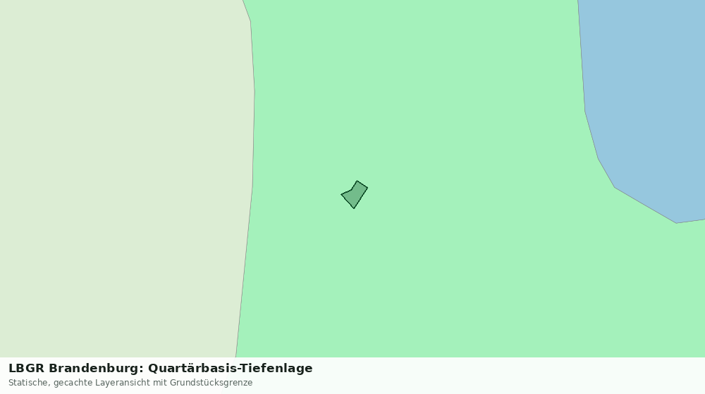 Statische Kartenansicht: LBGR Brandenburg: Quartärbasis-Tiefenlage