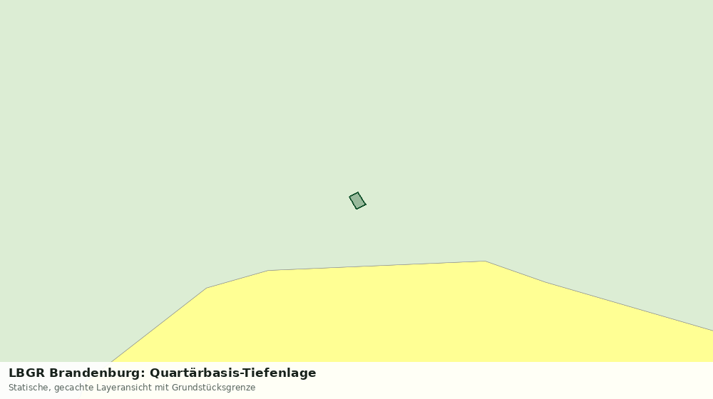 Statische Kartenansicht: LBGR Brandenburg: Quartärbasis-Tiefenlage