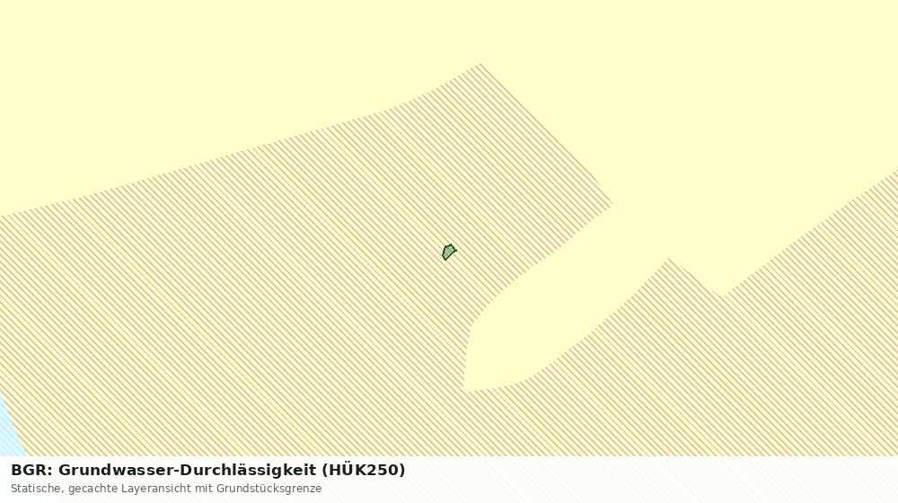 Statische Kartenansicht: BGR: Grundwasser-Durchlässigkeit (HÜK250)