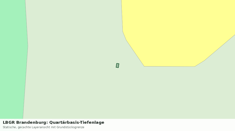 Statische Kartenansicht: LBGR Brandenburg: Quartärbasis-Tiefenlage