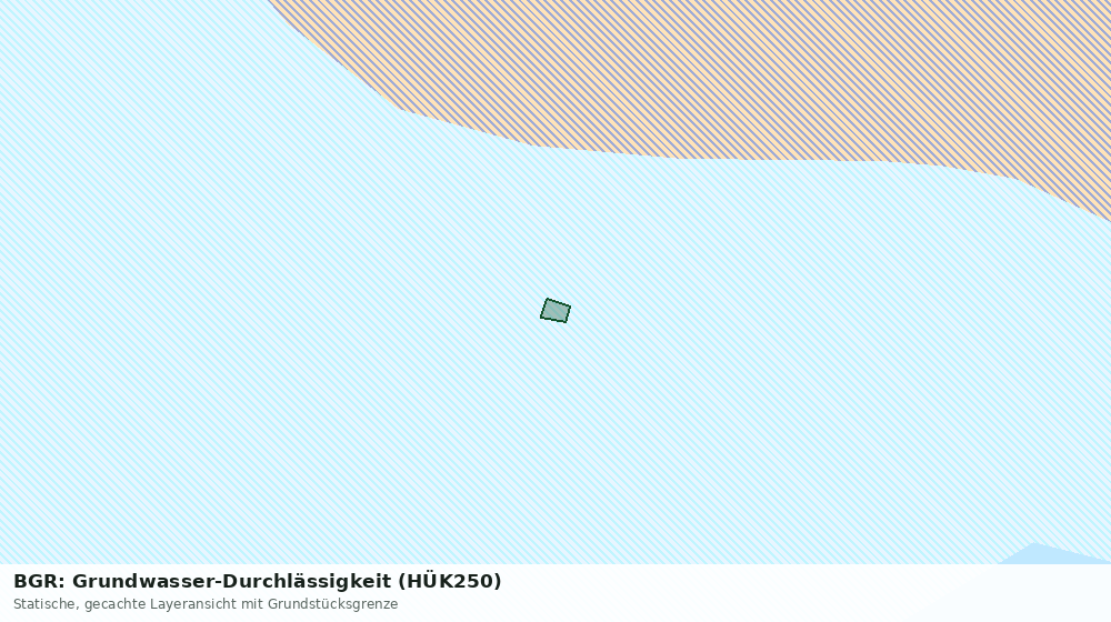 Statische Kartenansicht: BGR: Grundwasser-Durchlässigkeit (HÜK250)