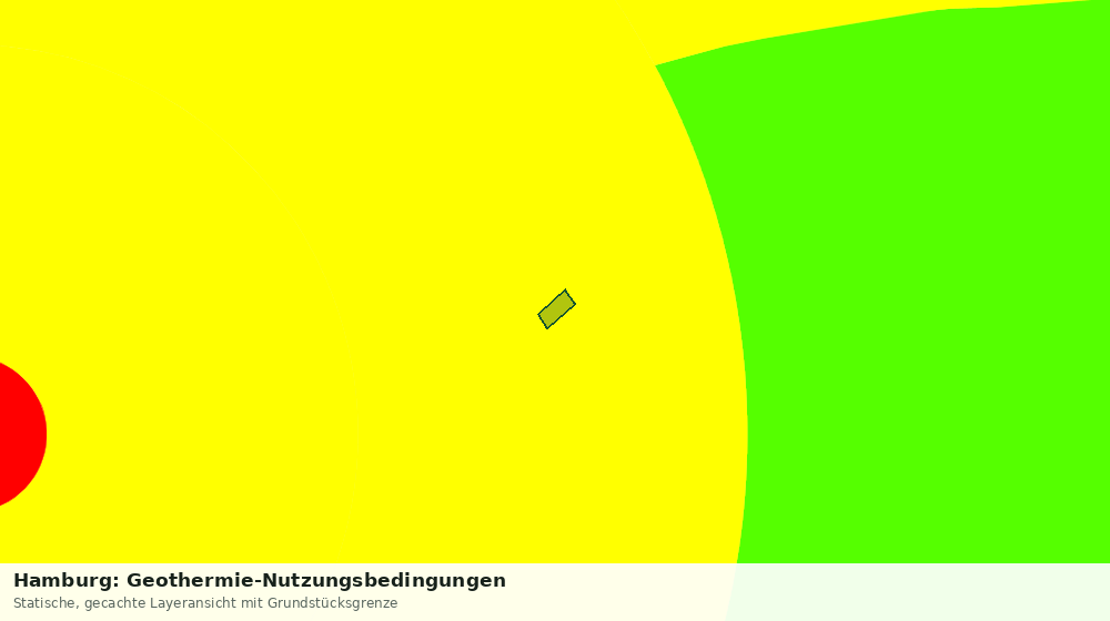 Statische Kartenansicht: Hamburg: Geothermie-Nutzungsbedingungen