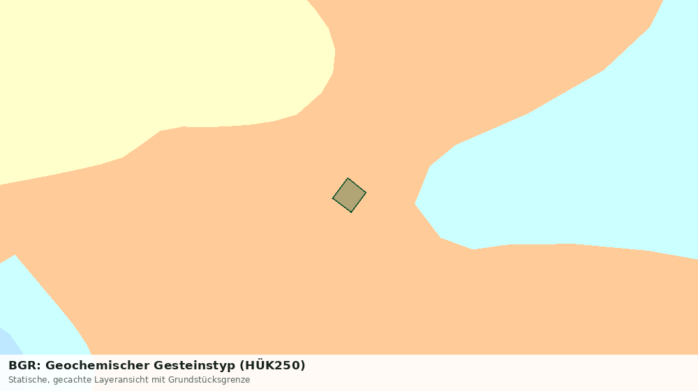 Statische Kartenansicht: BGR: Geochemischer Gesteinstyp (HÜK250)