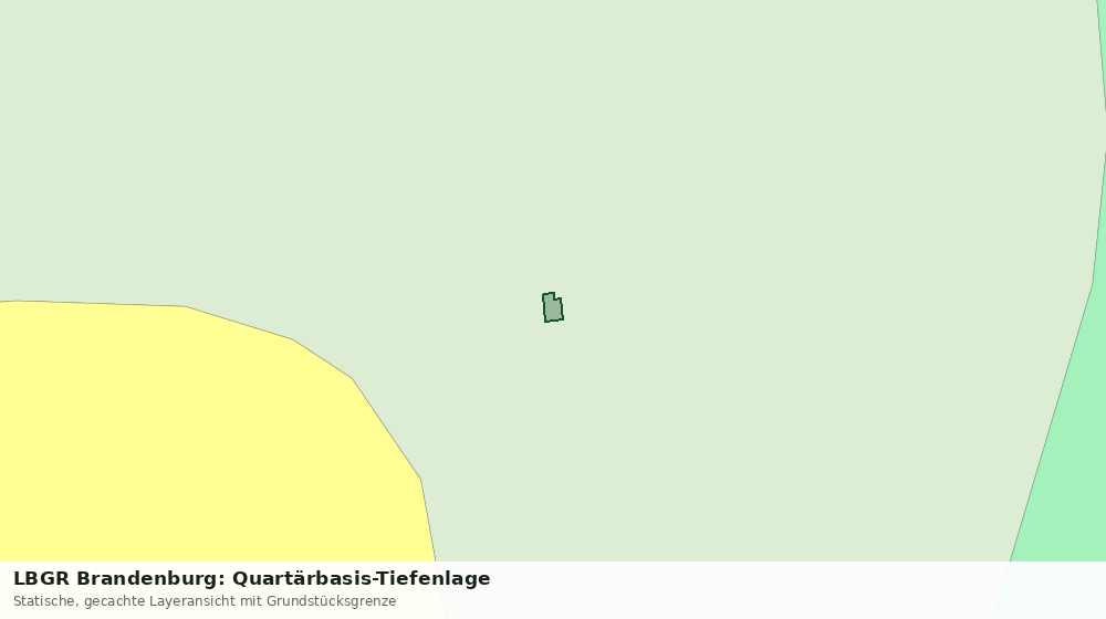 Statische Kartenansicht: LBGR Brandenburg: Quartärbasis-Tiefenlage