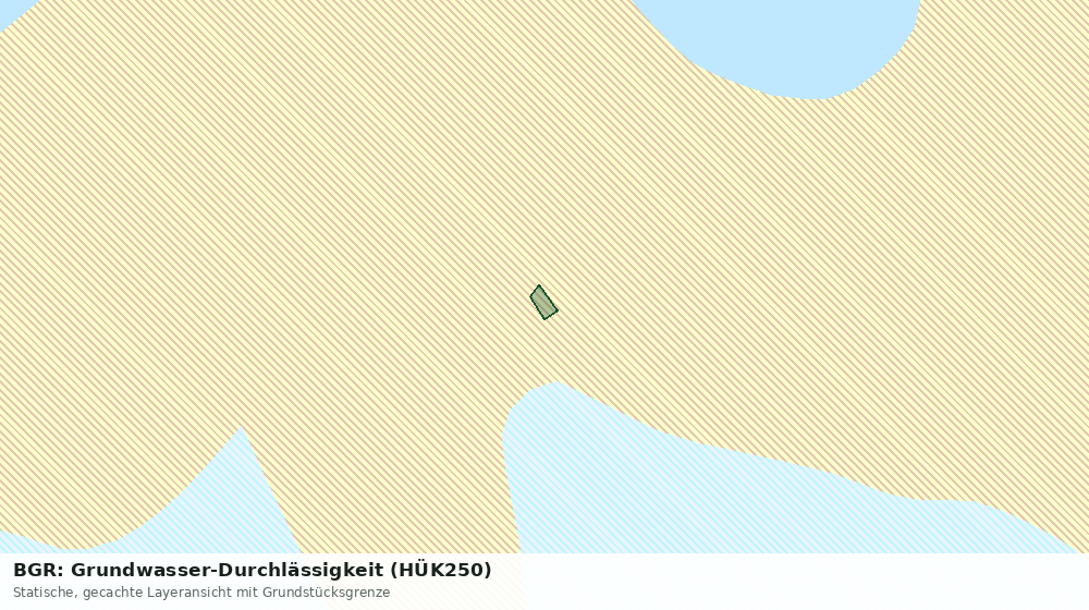 Statische Kartenansicht: BGR: Grundwasser-Durchlässigkeit (HÜK250)