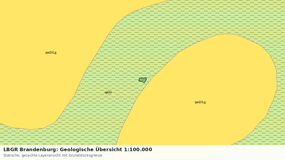 Statische Kartenansicht: LBGR Brandenburg: Geologische Übersicht 1:100.000