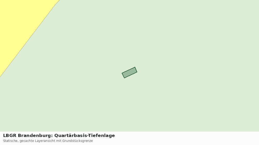 Statische Kartenansicht: LBGR Brandenburg: Quartärbasis-Tiefenlage