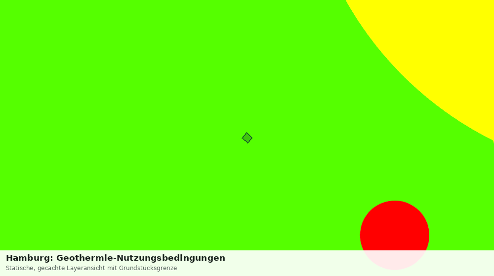 Statische Kartenansicht: Hamburg: Geothermie-Nutzungsbedingungen