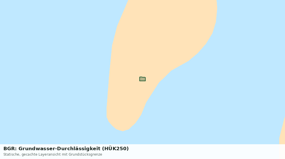 Statische Kartenansicht: BGR: Grundwasser-Durchlässigkeit (HÜK250)