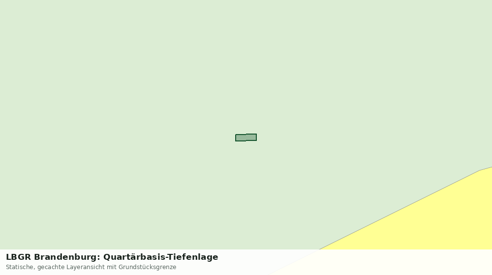 Statische Kartenansicht: LBGR Brandenburg: Quartärbasis-Tiefenlage