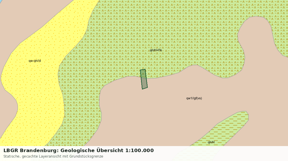 Statische Kartenansicht: LBGR Brandenburg: Geologische Übersicht 1:100.000