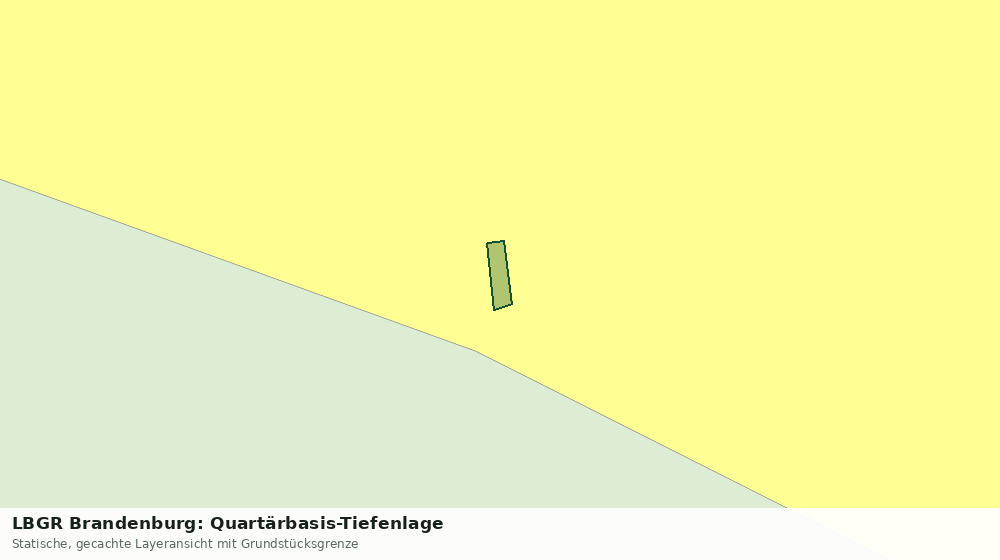 Statische Kartenansicht: LBGR Brandenburg: Quartärbasis-Tiefenlage