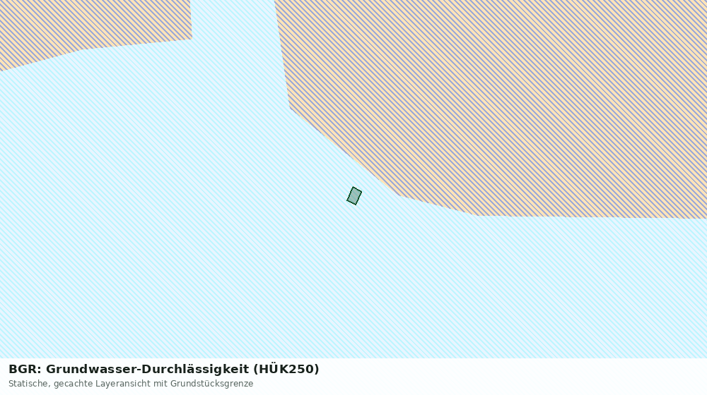 Statische Kartenansicht: BGR: Grundwasser-Durchlässigkeit (HÜK250)