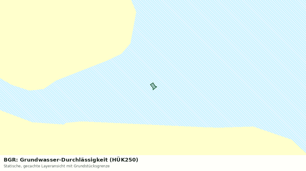 Statische Kartenansicht: BGR: Grundwasser-Durchlässigkeit (HÜK250)