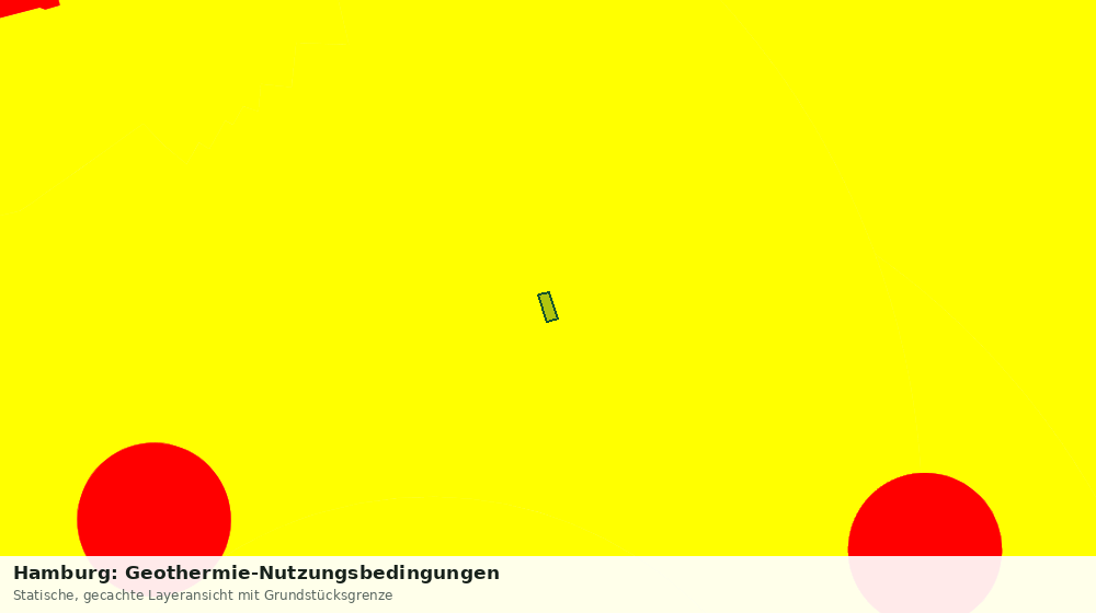 Statische Kartenansicht: Hamburg: Geothermie-Nutzungsbedingungen
