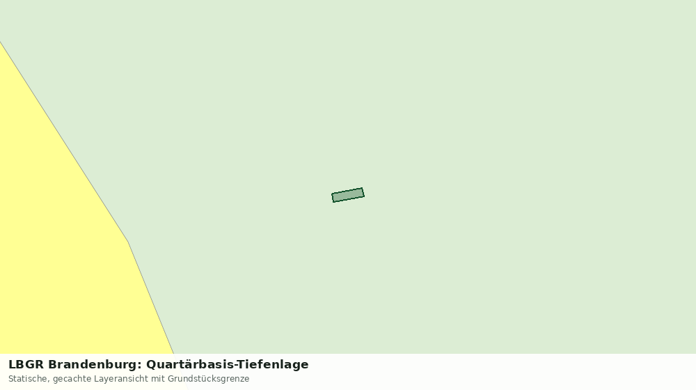Statische Kartenansicht: LBGR Brandenburg: Quartärbasis-Tiefenlage