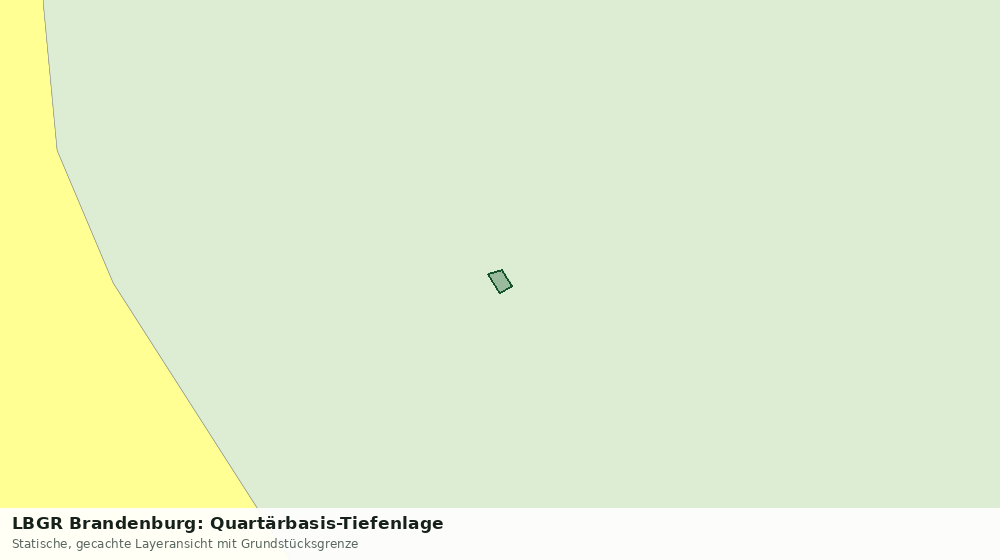 Statische Kartenansicht: LBGR Brandenburg: Quartärbasis-Tiefenlage