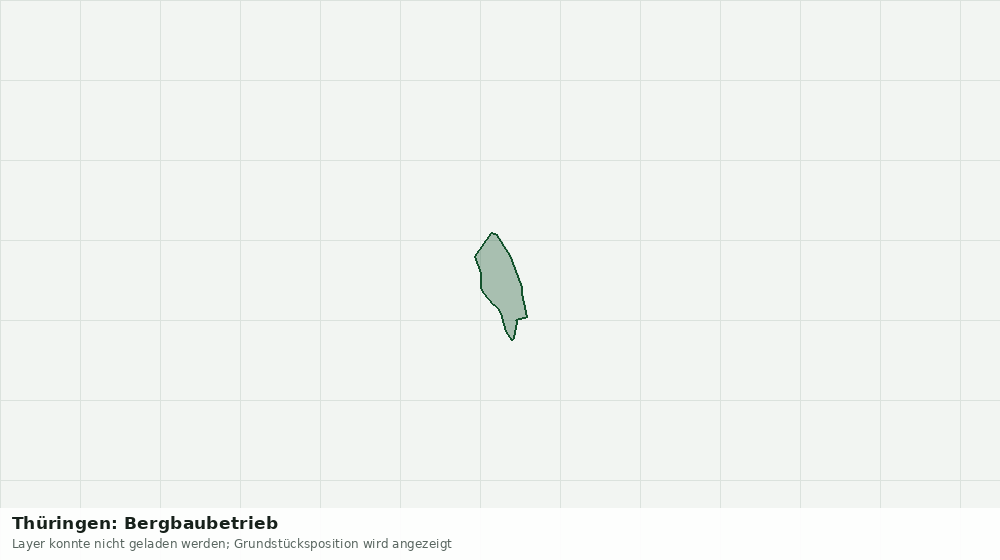 Statische Kartenansicht: Thüringen: Bergbaubetrieb