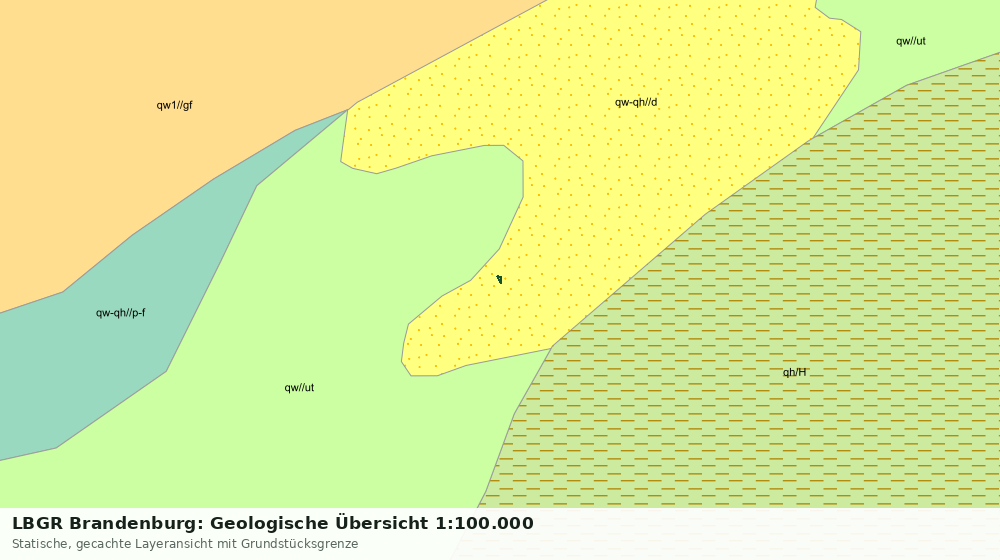 Statische Kartenansicht: LBGR Brandenburg: Geologische Übersicht 1:100.000