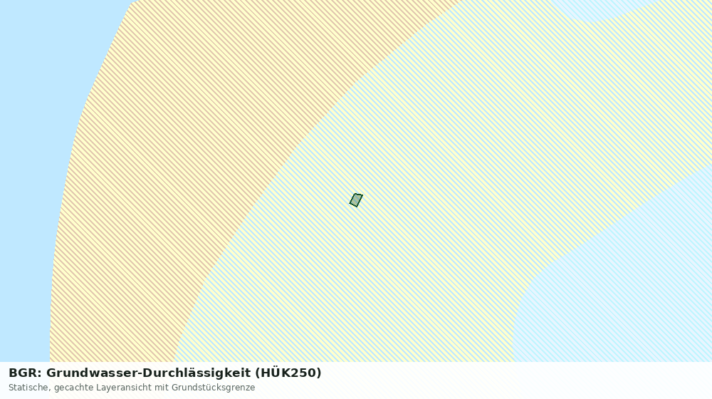 Statische Kartenansicht: BGR: Grundwasser-Durchlässigkeit (HÜK250)
