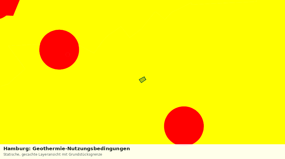 Statische Kartenansicht: Hamburg: Geothermie-Nutzungsbedingungen