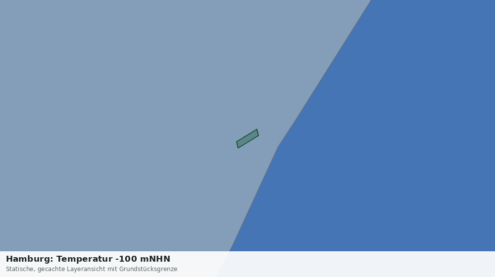 Statische Kartenansicht: Hamburg: Temperatur -100 mNHN