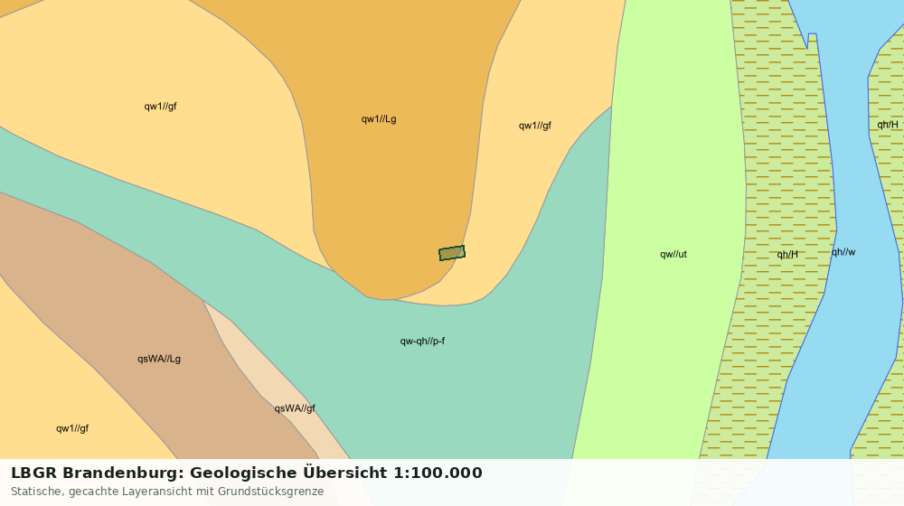 Statische Kartenansicht: LBGR Brandenburg: Geologische Übersicht 1:100.000