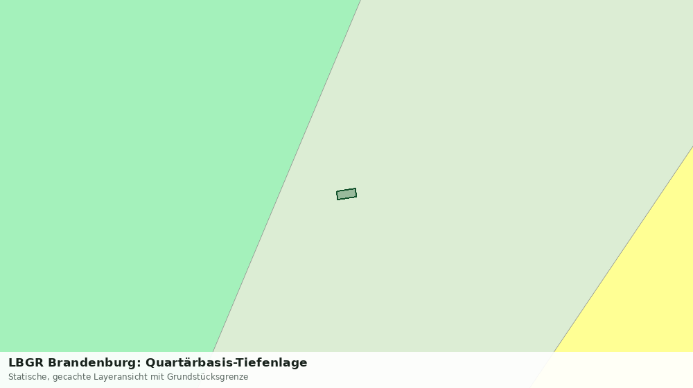 Statische Kartenansicht: LBGR Brandenburg: Quartärbasis-Tiefenlage