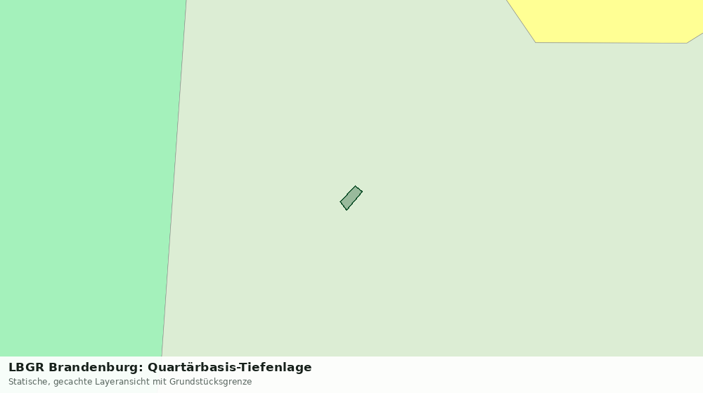 Statische Kartenansicht: LBGR Brandenburg: Quartärbasis-Tiefenlage