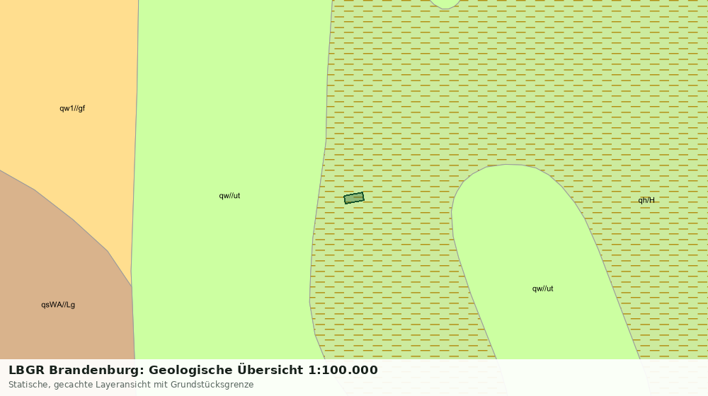 Statische Kartenansicht: LBGR Brandenburg: Geologische Übersicht 1:100.000