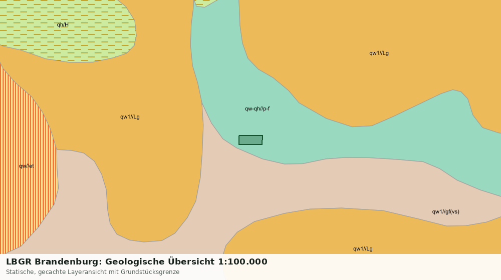 Statische Kartenansicht: LBGR Brandenburg: Geologische Übersicht 1:100.000