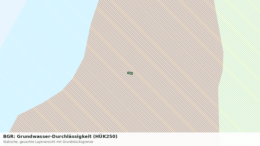 Statische Kartenansicht: BGR: Grundwasser-Durchlässigkeit (HÜK250)