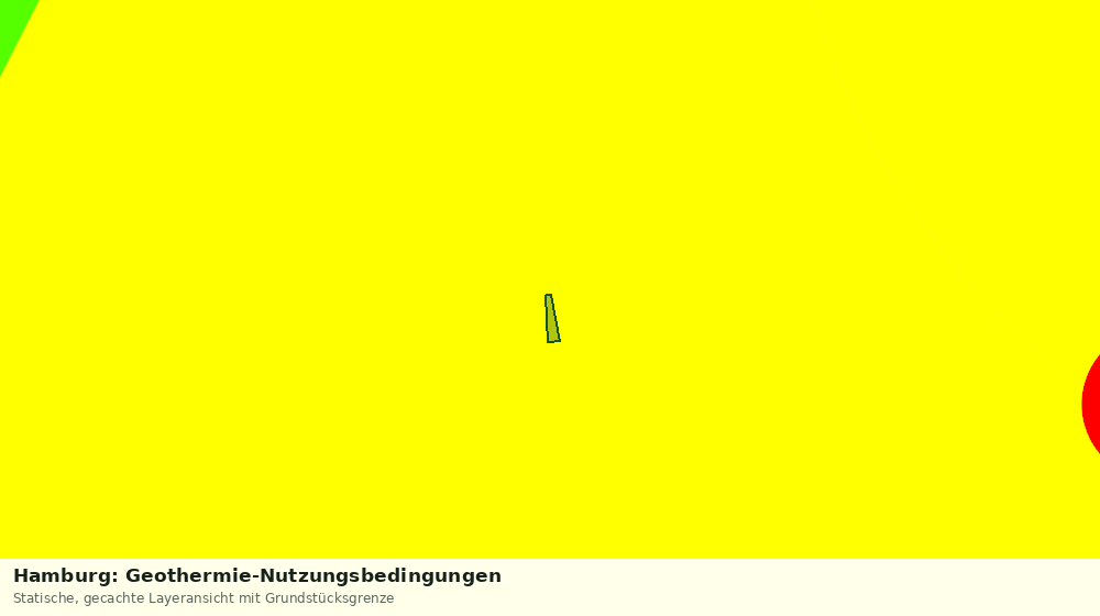Statische Kartenansicht: Hamburg: Geothermie-Nutzungsbedingungen