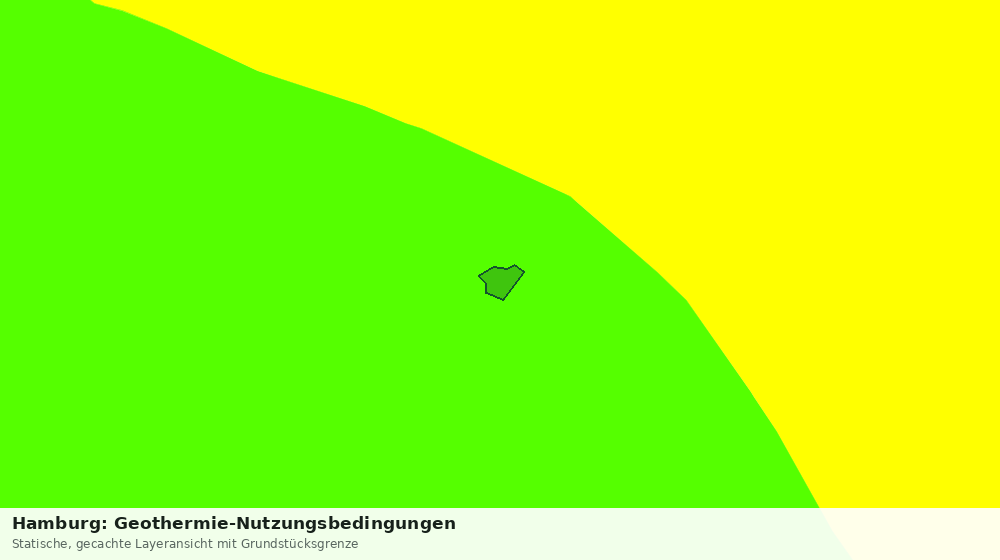 Statische Kartenansicht: Hamburg: Geothermie-Nutzungsbedingungen