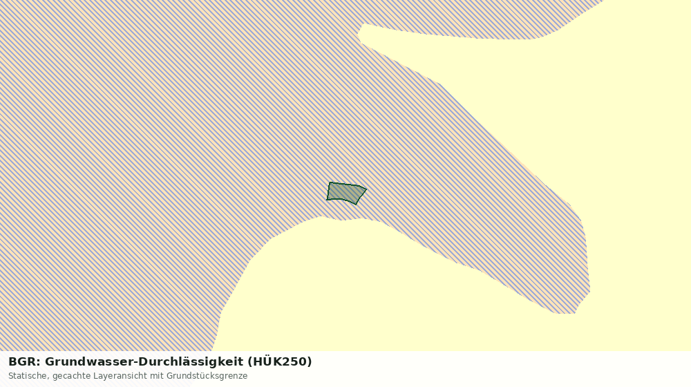 Statische Kartenansicht: BGR: Grundwasser-Durchlässigkeit (HÜK250)