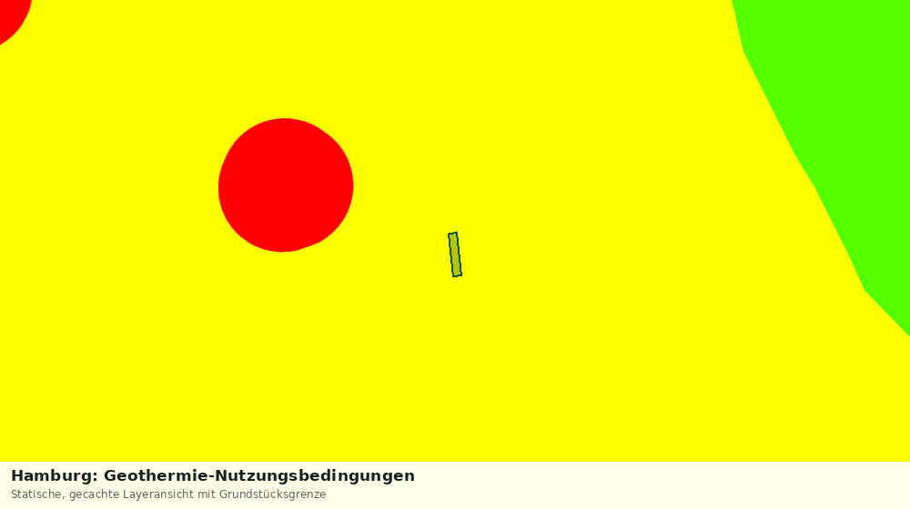 Statische Kartenansicht: Hamburg: Geothermie-Nutzungsbedingungen