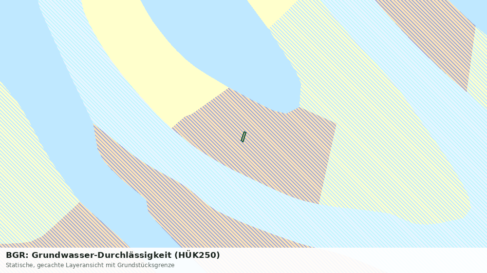 Statische Kartenansicht: BGR: Grundwasser-Durchlässigkeit (HÜK250)
