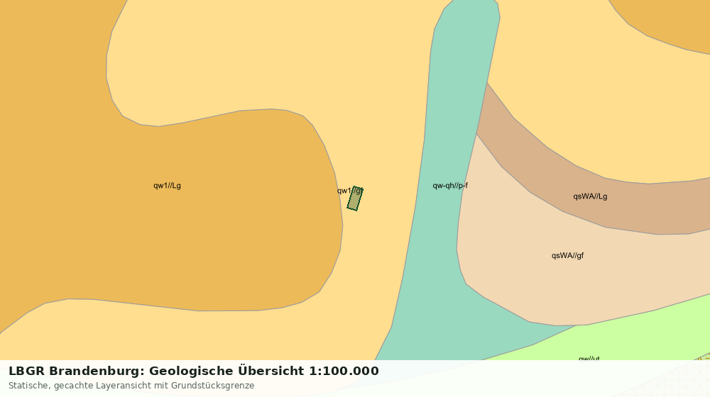 Statische Kartenansicht: LBGR Brandenburg: Geologische Übersicht 1:100.000