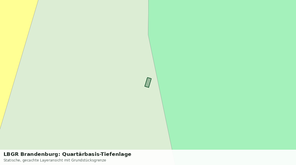 Statische Kartenansicht: LBGR Brandenburg: Quartärbasis-Tiefenlage