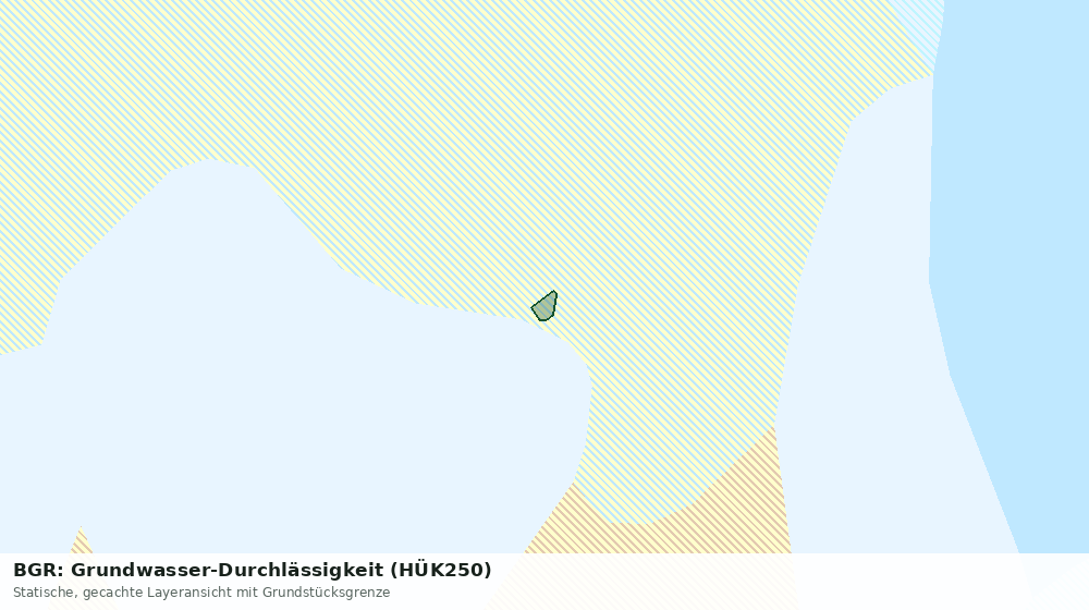 Statische Kartenansicht: BGR: Grundwasser-Durchlässigkeit (HÜK250)