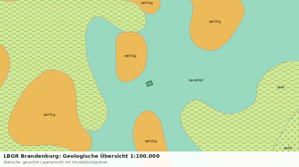 Statische Kartenansicht: LBGR Brandenburg: Geologische Übersicht 1:100.000
